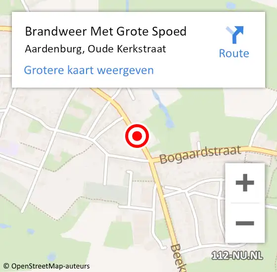 Locatie op kaart van de 112 melding: Brandweer Met Grote Spoed Naar Aardenburg, Oude Kerkstraat op 4 december 2020 17:19