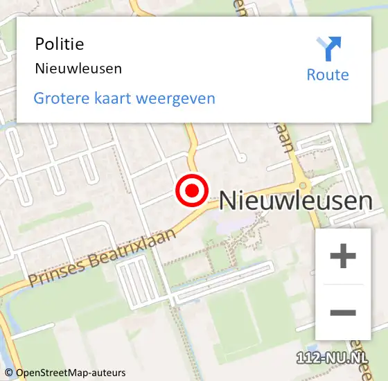 Locatie op kaart van de 112 melding: Politie Nieuwleusen op 4 december 2020 18:36