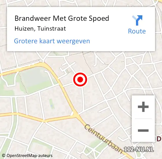 Locatie op kaart van de 112 melding: Brandweer Met Grote Spoed Naar Huizen, Keucheniusstraat op 9 december 2020 06:03