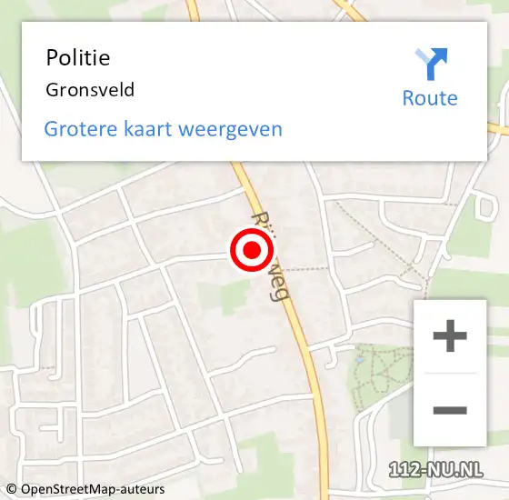 Locatie op kaart van de 112 melding: Politie Gronsveld op 16 december 2020 09:52