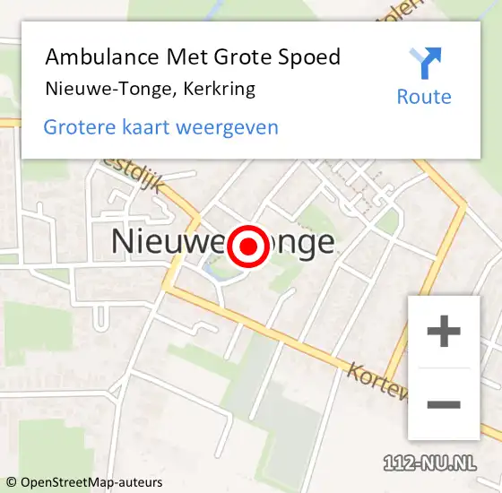 Locatie op kaart van de 112 melding: Ambulance Met Grote Spoed Naar Nieuwe-Tonge, Kerkring op 27 mei 2014 21:11