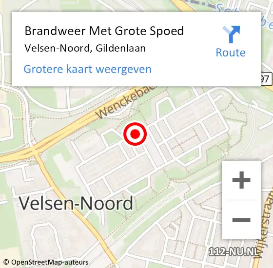 Locatie op kaart van de 112 melding: Brandweer Met Grote Spoed Naar Heemskerk, Gildenplein op 20 december 2020 20:48