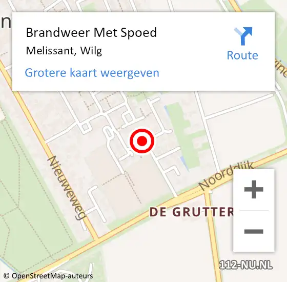 Locatie op kaart van de 112 melding: Brandweer Met Spoed Naar Melissant, Wilg op 27 december 2020 07:12