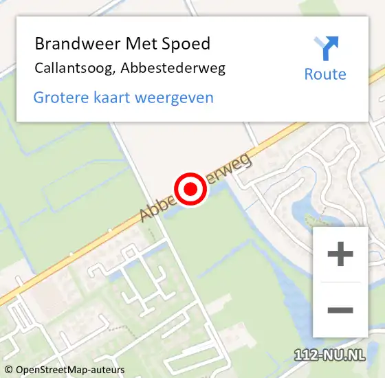 Locatie op kaart van de 112 melding: Brandweer Met Spoed Naar Callantsoog, Abbestederweg op 29 december 2020 22:35