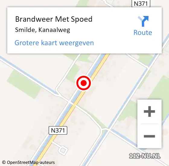 Locatie op kaart van de 112 melding: Brandweer Met Spoed Naar Smilde, Kanaalweg op 31 december 2020 21:30