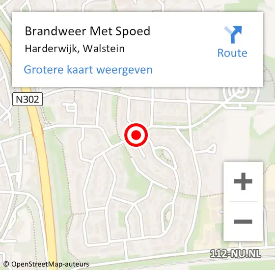 Locatie op kaart van de 112 melding: Brandweer Met Spoed Naar Harderwijk, Walstein op 1 januari 2021 20:53