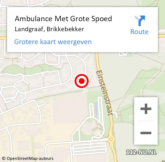 Locatie op kaart van de 112 melding: Ambulance Met Grote Spoed Naar Landgraaf, Brikkebekker op 30 mei 2014 19:53
