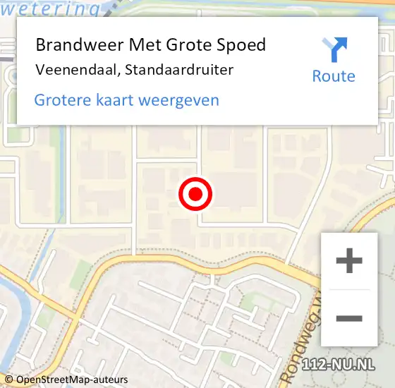 Locatie op kaart van de 112 melding: Brandweer Met Grote Spoed Naar Veenendaal, Standaardruiter op 19 januari 2021 20:28