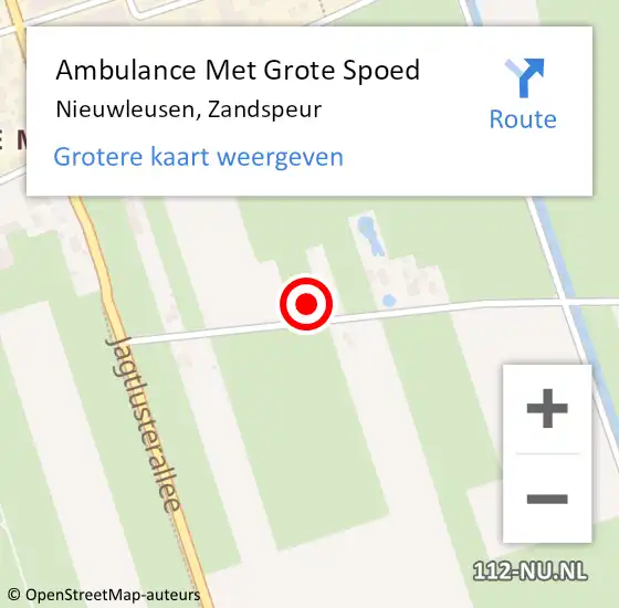 Locatie op kaart van de 112 melding: Ambulance Met Grote Spoed Naar Nieuwleusen, Zandspeur op 31 mei 2014 10:20