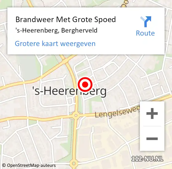 Locatie op kaart van de 112 melding: Brandweer Met Grote Spoed Naar 's-Heerenberg, Bergherveld op 31 mei 2014 11:21