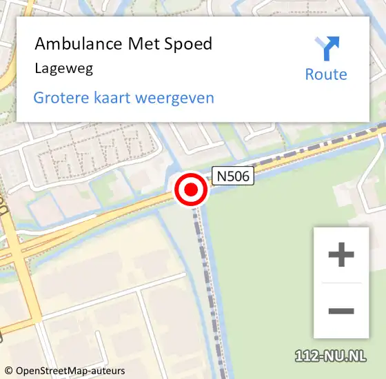 Locatie op kaart van de 112 melding: Ambulance Met Spoed Naar Blokker, Lageweg op 2 februari 2021 00:31