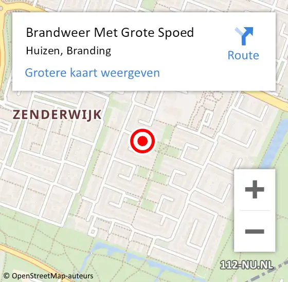 Locatie op kaart van de 112 melding: Brandweer Met Grote Spoed Naar Huizen, Branding op 5 februari 2021 21:39