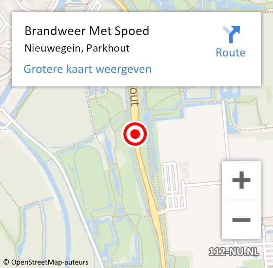 Locatie op kaart van de 112 melding: Brandweer Met Spoed Naar Nieuwegein, Parkhout op 8 maart 2021 19:24