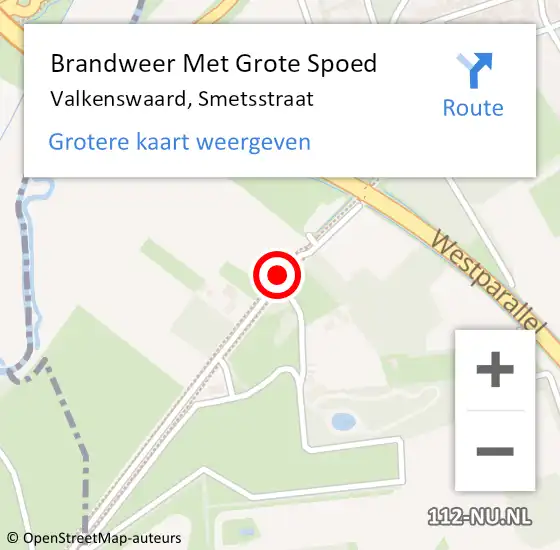 Locatie op kaart van de 112 melding: Brandweer Met Grote Spoed Naar Valkenswaard, Smetsstraat op 9 maart 2021 21:08