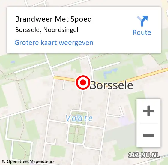 Locatie op kaart van de 112 melding: Brandweer Met Spoed Naar Borssele, Noordsingel op 17 maart 2021 17:24