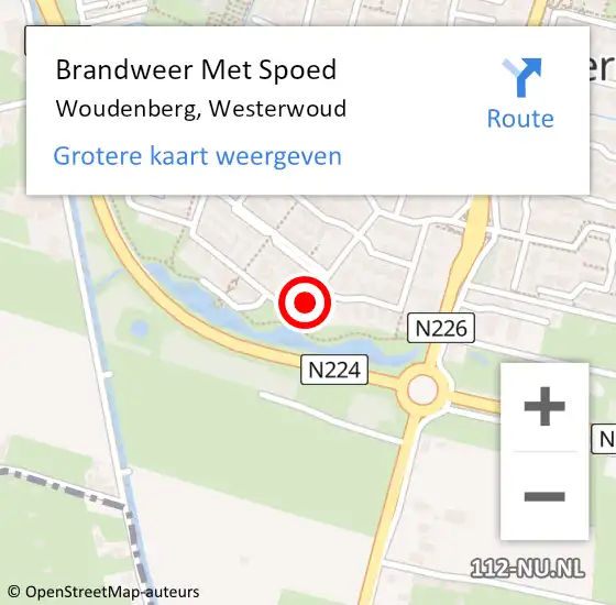 Locatie op kaart van de 112 melding: Brandweer Met Spoed Naar Woudenberg, Westerwoud op 6 april 2021 16:34