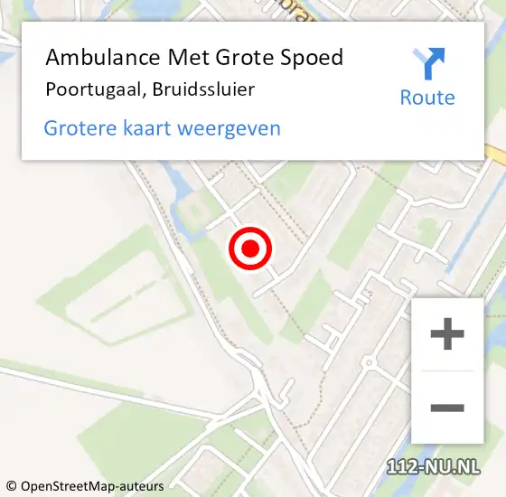 Locatie op kaart van de 112 melding: Ambulance Met Grote Spoed Naar Poortugaal, Bruidssluier op 14 april 2021 19:10