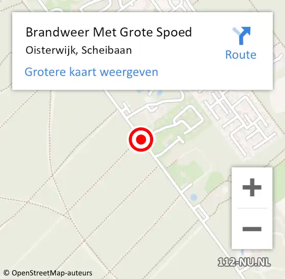 Locatie op kaart van de 112 melding: Brandweer Met Grote Spoed Naar Oisterwijk, Scheibaan op 26 april 2021 06:39