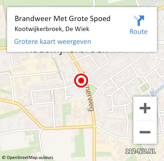 Locatie op kaart van de 112 melding: Brandweer Met Grote Spoed Naar Kootwijkerbroek, De Wiek op 2 mei 2021 20:44