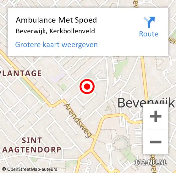 Locatie op kaart van de 112 melding: Ambulance Met Spoed Naar Beverwijk, Kerkbollenveld op 9 mei 2021 20:39