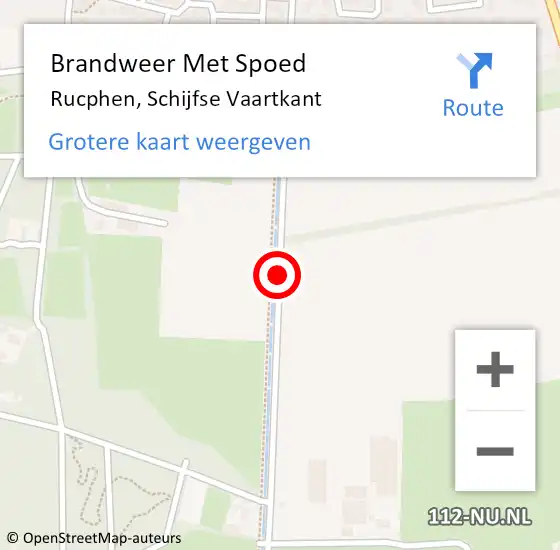 Locatie op kaart van de 112 melding: Brandweer Met Spoed Naar Rucphen, Schijfse Vaartkant op 13 mei 2021 16:14