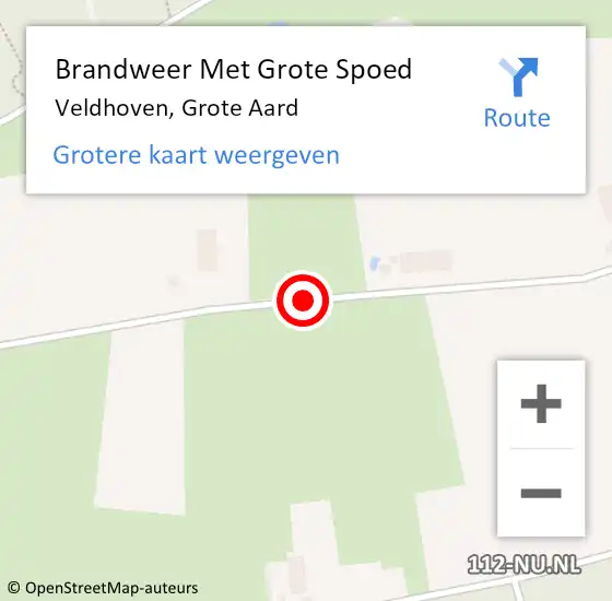 Locatie op kaart van de 112 melding: Brandweer Met Grote Spoed Naar Veldhoven, Grote Aard op 17 mei 2021 21:20