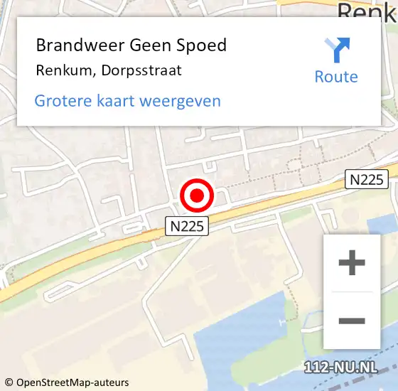 Locatie op kaart van de 112 melding: Brandweer Geen Spoed Naar Renkum, Dorpsstraat op 20 mei 2021 18:32