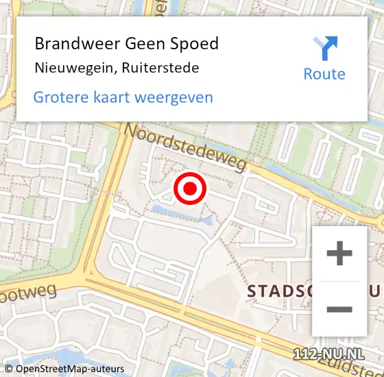 Locatie op kaart van de 112 melding: Brandweer Geen Spoed Naar Nieuwegein, Ruiterstede op 26 mei 2021 01:29