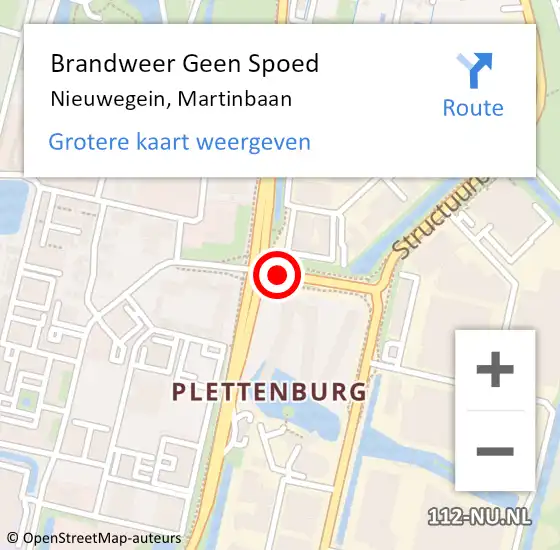 Locatie op kaart van de 112 melding: Brandweer Geen Spoed Naar Nieuwegein, Martinbaan op 26 mei 2021 20:54