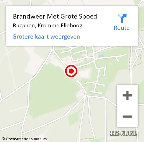 Locatie op kaart van de 112 melding: Brandweer Met Grote Spoed Naar Rucphen, Kromme Elleboog op 30 mei 2021 17:42