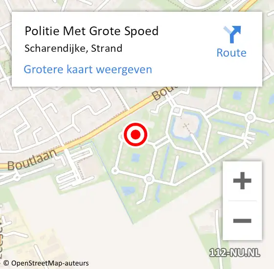 Locatie op kaart van de 112 melding: Politie Met Grote Spoed Naar Scharendijke, Strand op 2 juni 2021 17:17