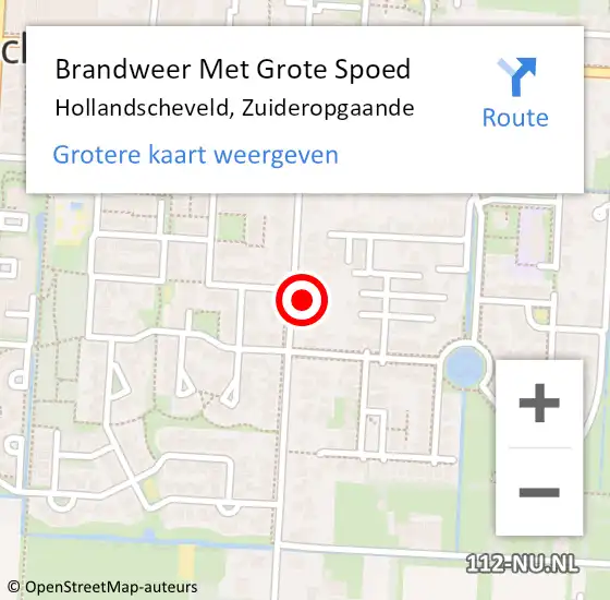 Locatie op kaart van de 112 melding: Brandweer Met Grote Spoed Naar Hollandscheveld, Zuideropgaande op 2 juni 2021 18:00