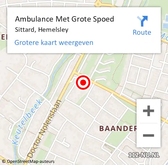 Locatie op kaart van de 112 melding: Ambulance Met Grote Spoed Naar Sittard, Hemelsley op 2 juni 2021 18:22