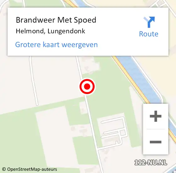 Locatie op kaart van de 112 melding: Brandweer Met Spoed Naar Helmond, Lungendonk op 3 juni 2021 05:56