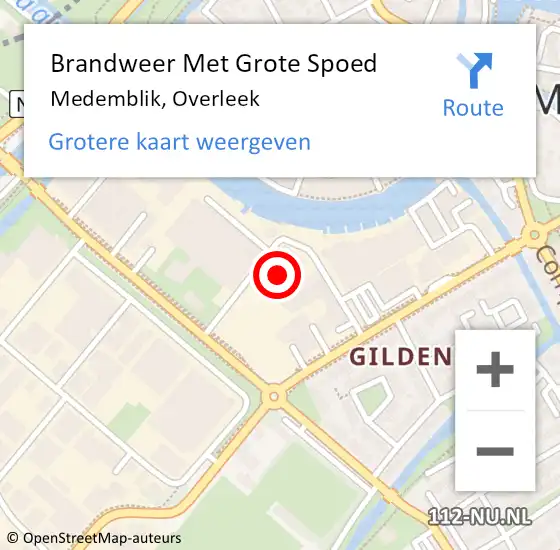 Locatie op kaart van de 112 melding: Brandweer Met Grote Spoed Naar Medemblik, Overleek op 3 juni 2021 12:51