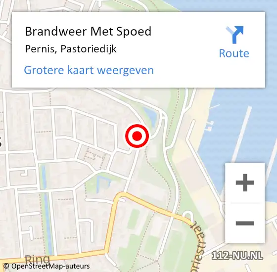 Locatie op kaart van de 112 melding: Brandweer Met Spoed Naar Pernis, Pastoriedijk op 5 juni 2021 23:27