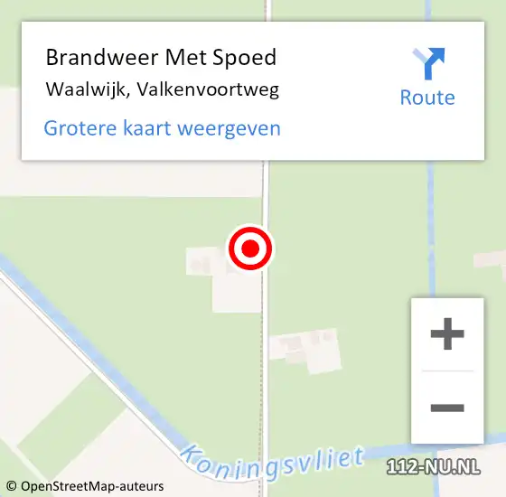 Locatie op kaart van de 112 melding: Brandweer Met Spoed Naar Waalwijk, Valkenvoortweg op 6 juni 2021 01:15
