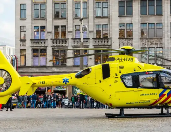 Traumahelikopter naar Amsterdam Heliport | 18 maart 2024 19:36