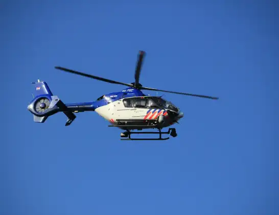 Politiehelikopter onderweg vanuit Vliegveld Hilversum | 28 maart 2024 9:57