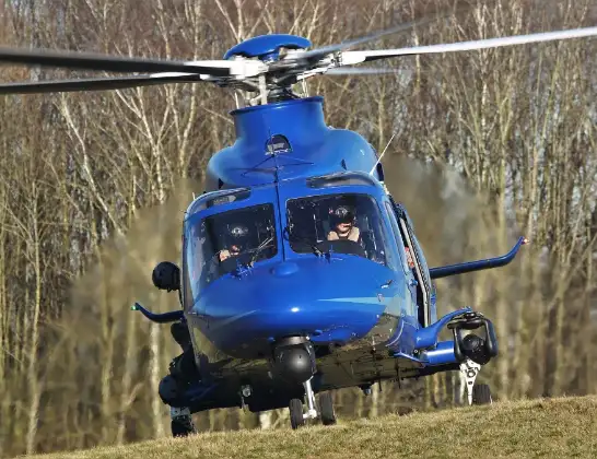 Politiehelikopter onderweg vanuit Texel International Airport | 28 maart 2024 17:45