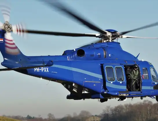 Politiehelikopter onderweg vanuit Maasvlakte | 23 april 2024 10:29
