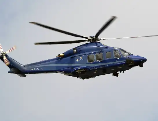 Politiehelikopter onderweg vanuit Vliegveld Midden-Zeeland | 29 april 2024 8:12