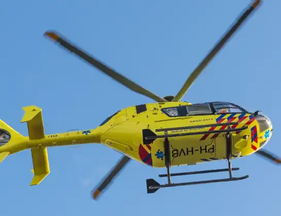 Traumahelikopter onderweg vanuit Vliegbasis Volkel | 16 mei 2024 4:39