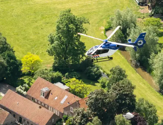 Politiehelikopter onderweg vanuit Rotterdam The Hague Airport | 8 augustus 2024 15:23