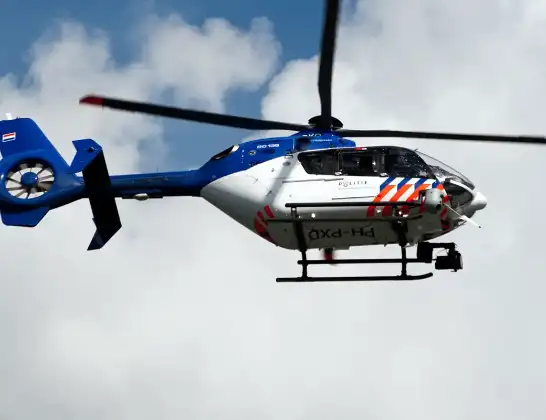 Politiehelikopter onderweg vanuit Rotterdam The Hague Airport | 10 augustus 2024 20:26