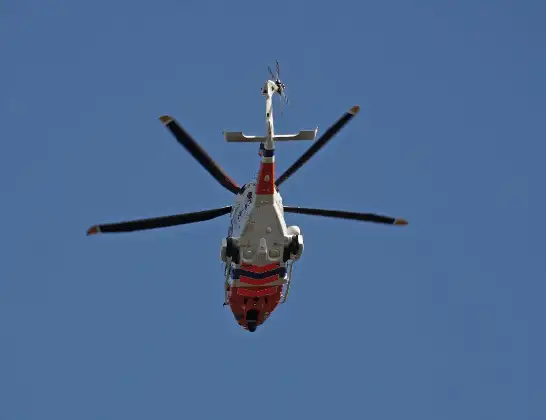 Kustwachthelikopter onderweg vanuit Vliegveld De Kooy | 6 september 2024 19:37