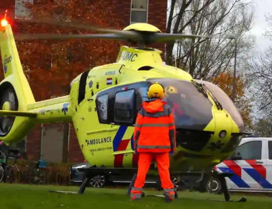 Traumahelikopter onderweg vanuit Aalsmeerderbrug | 8 september 2024 2:15