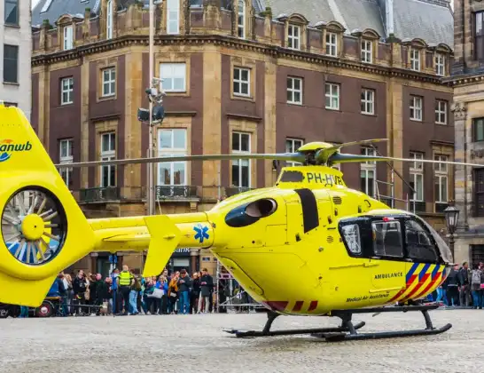 Traumahelikopter onderweg vanuit Rotterdam The Hague Airport | 27 september 2024 9:05