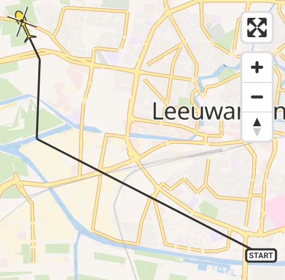 Vlucht Ambulancehelikopter PH-HOW van Leeuwarden naar Leeuwarden op vrijdag 29 maart 2024 10:22