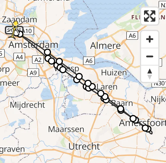 Vlucht Traumahelikopter PH-TTR van Amsterdam Heliport naar Amsterdam Heliport op dinsdag 16 april 2024 17:25